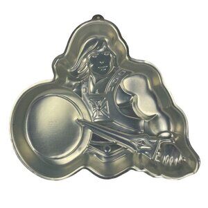 He Man Cake Pan Mattel 2105-3184 Wilton Masters of the Universe VTG 1983 u